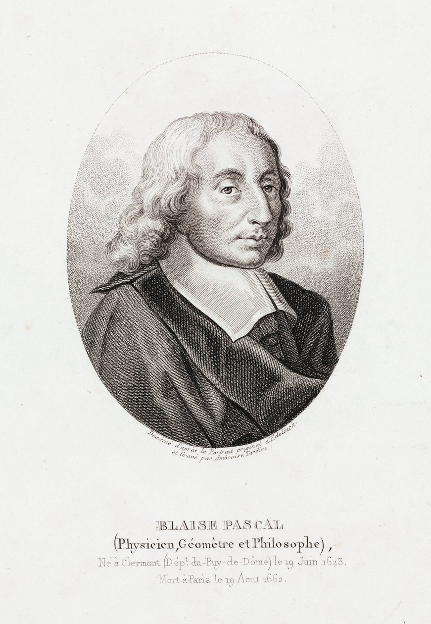 Blaise Pascal, mathématicien, physicien et théologien français, vers 1660 - Unbekannt