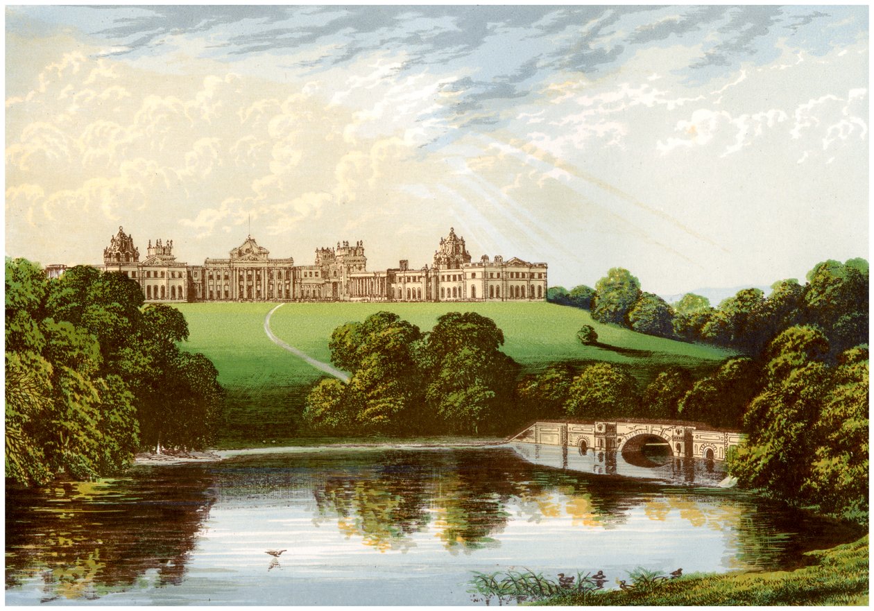 Palais de Blenheim, Oxfordshire, résidence du duc de Marlborough, vers 1880 - Unbekannt