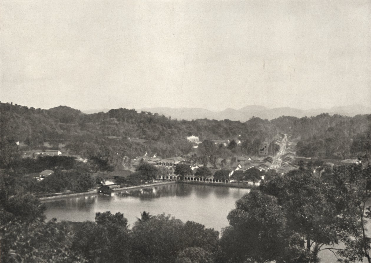 Vue sur le lac de Kandy depuis Greory-Road vers NNW, 1926 - Unbekannt