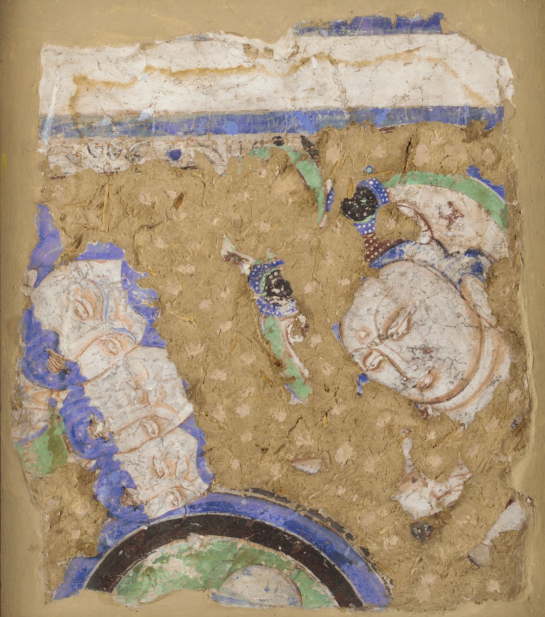Bodhisattvas et moines, de la grotte 224, 4ème-6ème siècle - Unbekannt
