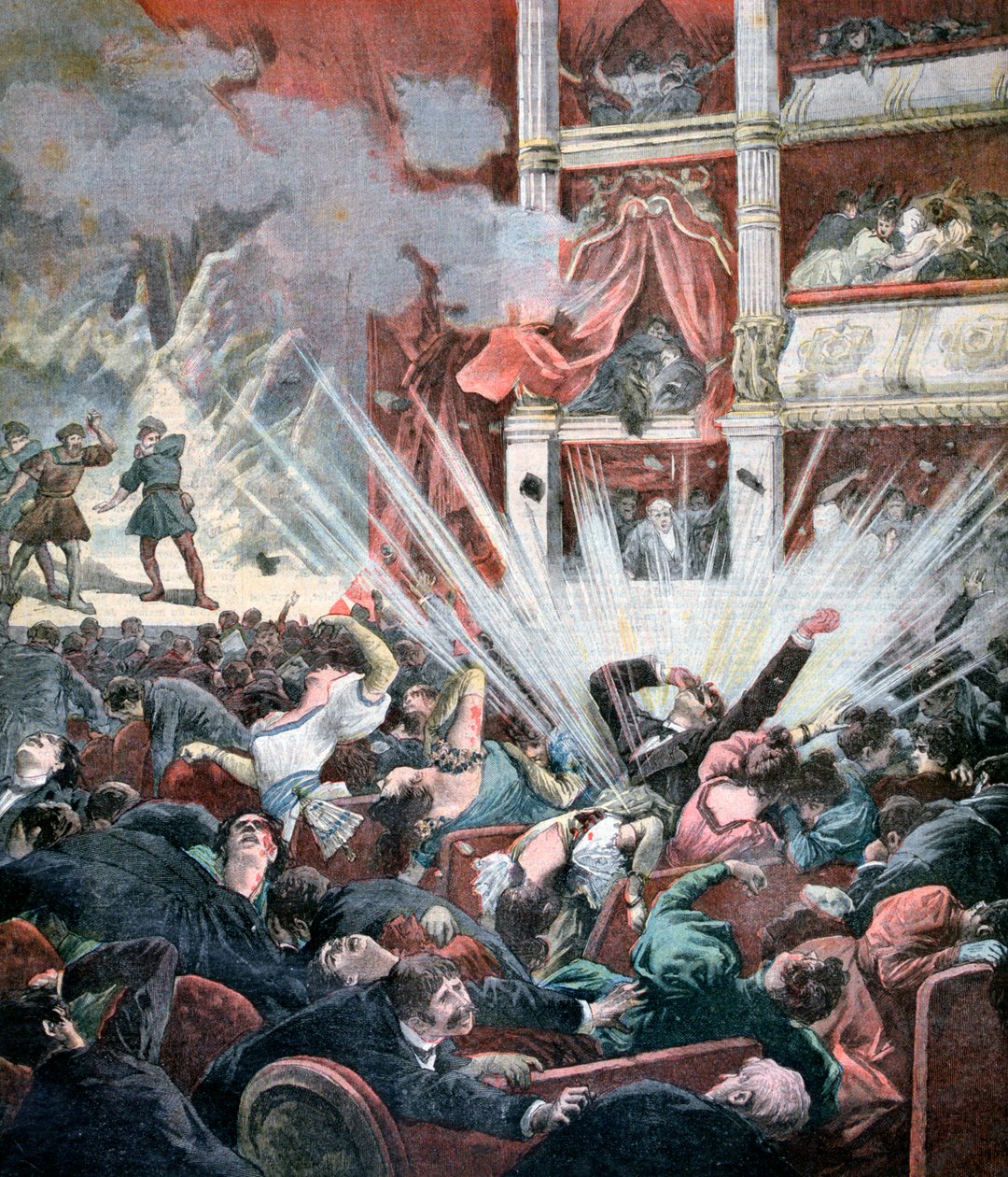 Explosion de bombe au Théâtre du Liceo, Barcelone, 1893 - Unbekannt