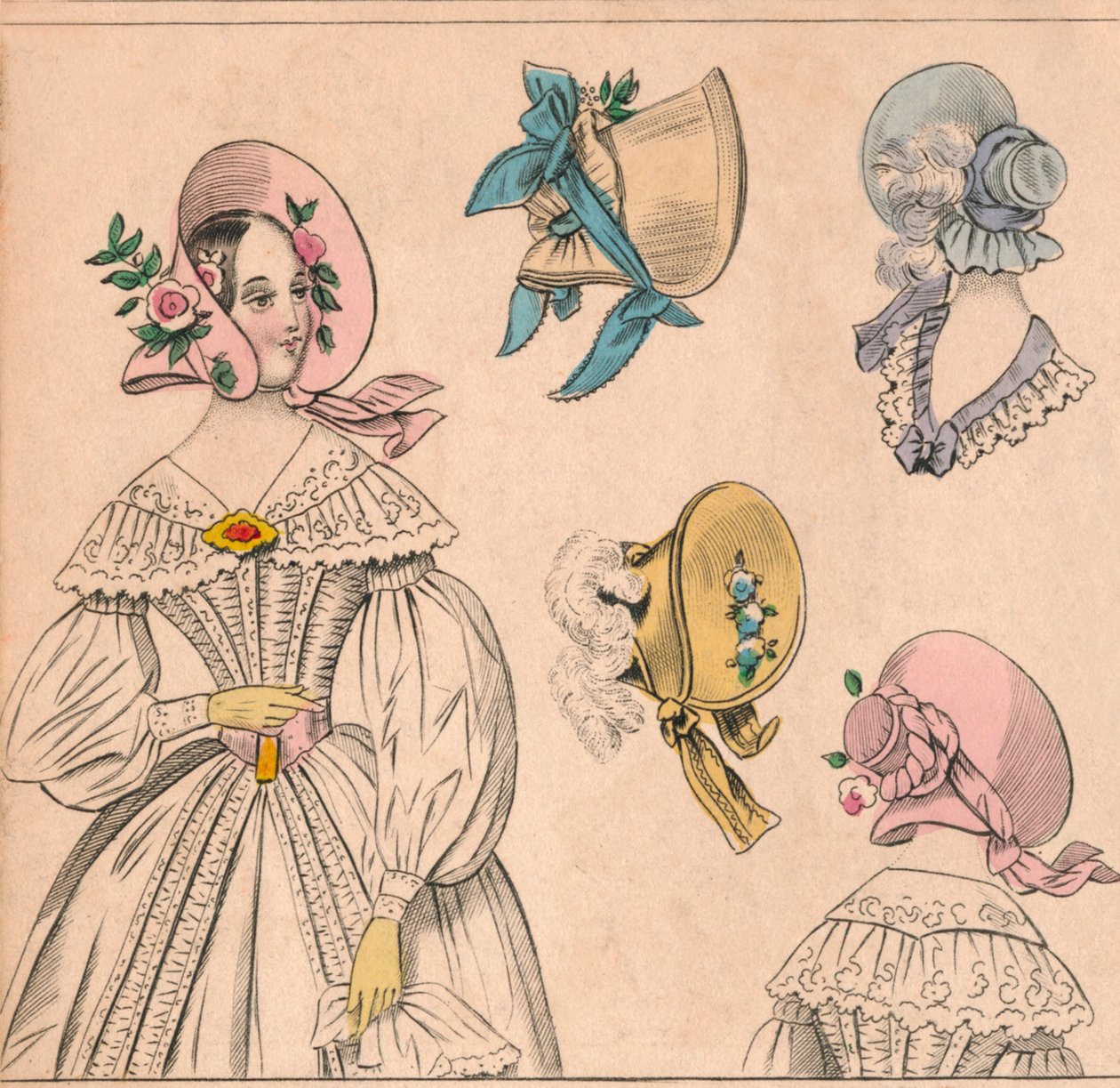 Bonnets, 19e siècle - Unbekannt