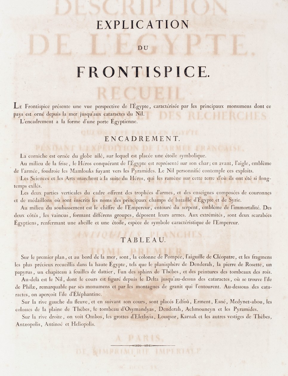 Livre : Description de l