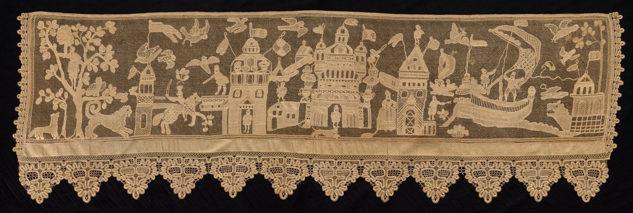 Bordure avec scène de bataille, XVIIIe siècle - Unbekannt