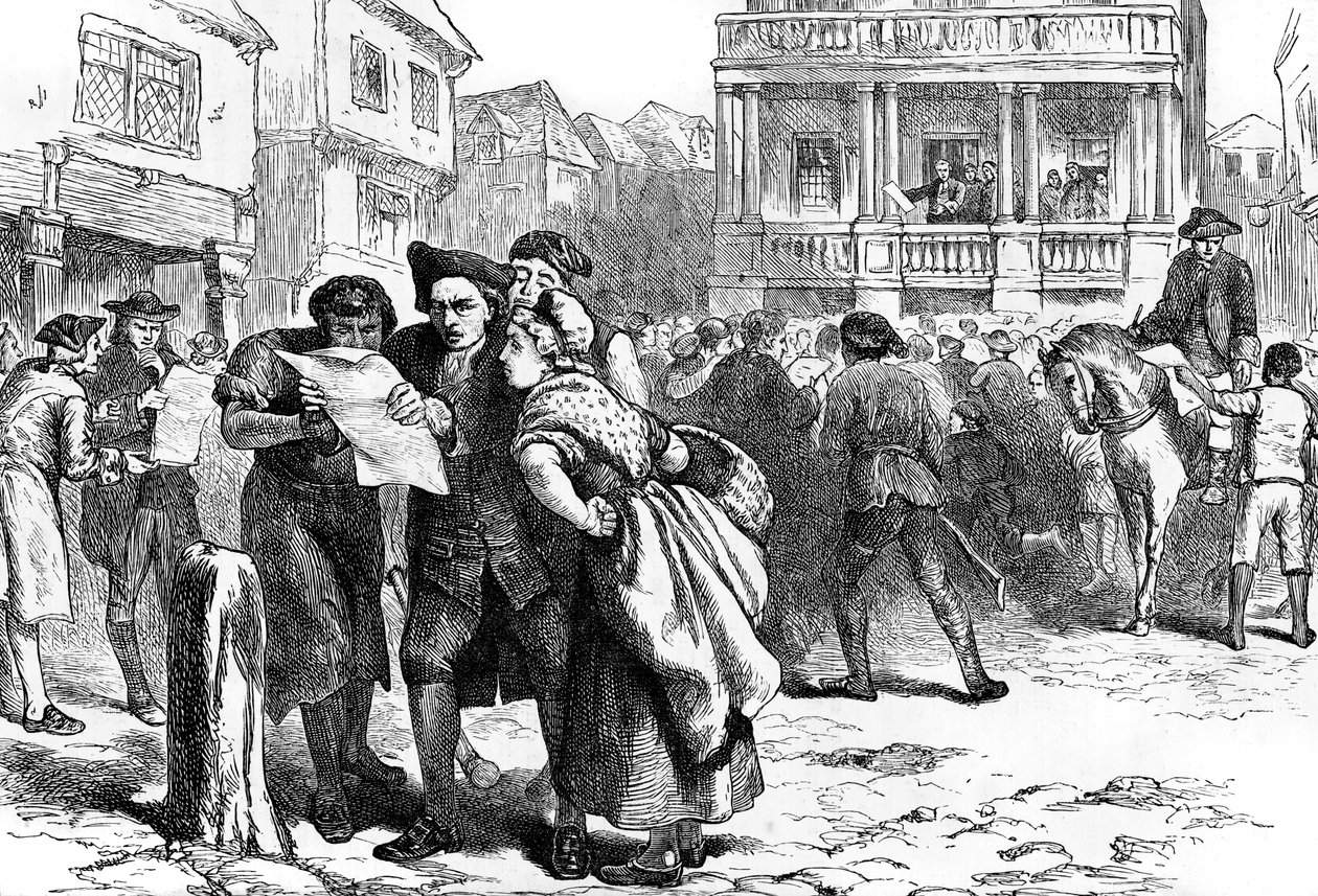 Les Bostoniens lisant le Stamp Act, 1765 vers 1880 - Unbekannt