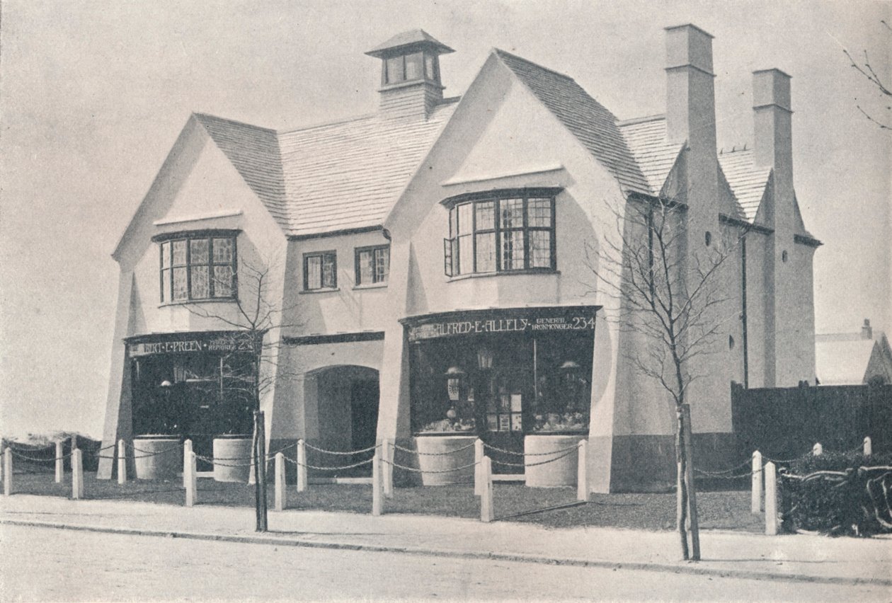 Bournville : deux des magasins du village, vers 1900-1902 - Unbekannt