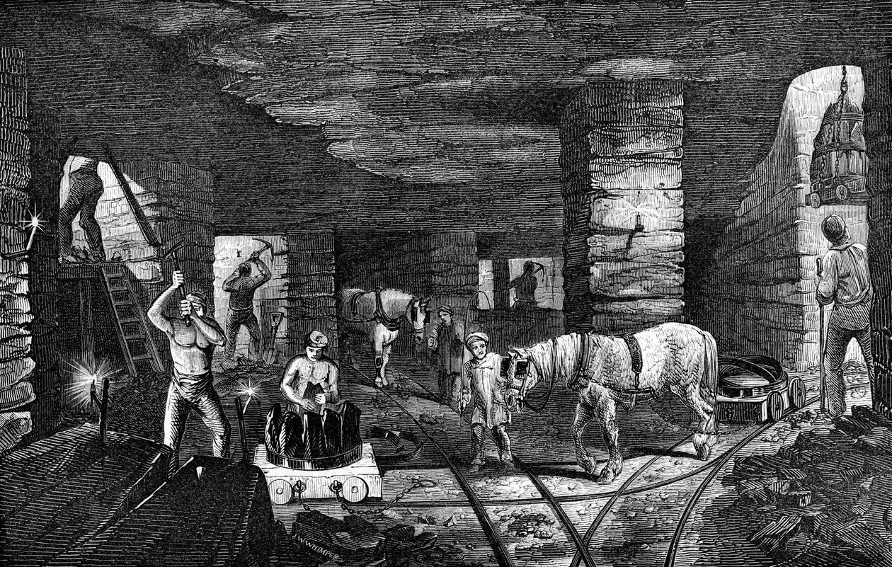 Mine de charbon de Bradley, près de Bilston, 1886 - Unbekannt