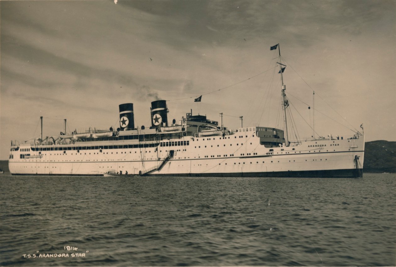 Paquebot britannique SS Arandora Star de la Blue Star Line, 1936 - Unbekannt