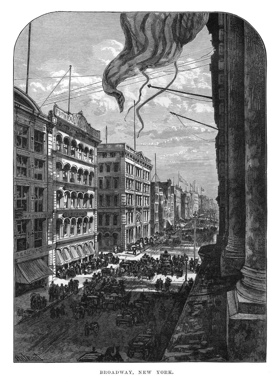 Broadway, New York, 19ème siècle - Unbekannt