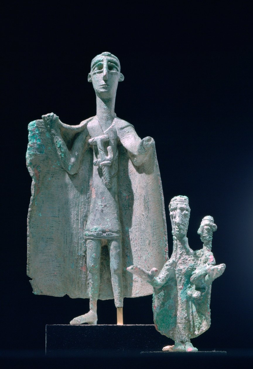Statues en bronze de mère et enfant, culture nuragique, Siniscola, Sardaigne, 9e-6e siècle av. J.-C. - Unbekannt