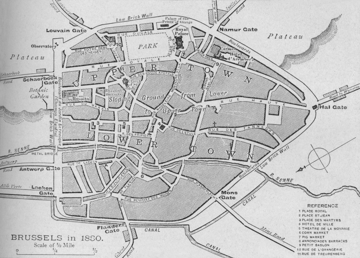 Bruxelles en 1830 - Plan, 1902 - Unbekannt