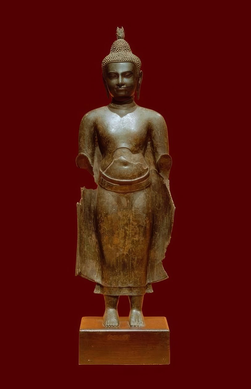 Buddha, art khmer, Cambodge, 14e siècle - Unbekannt