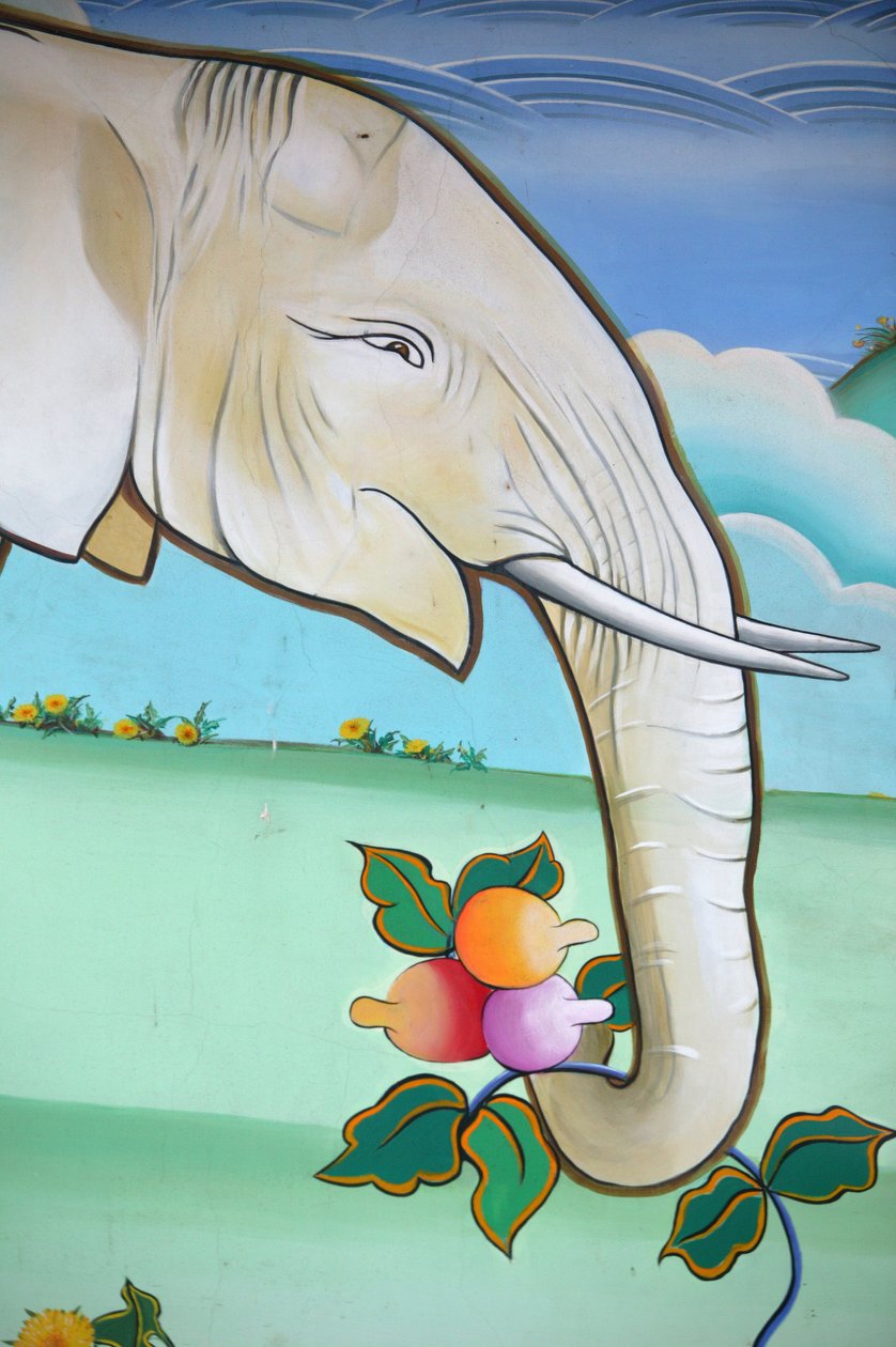 Peinture bouddhiste. Temple des Mille Bouddhas, Toulon sur Arroux, France - Unbekannt