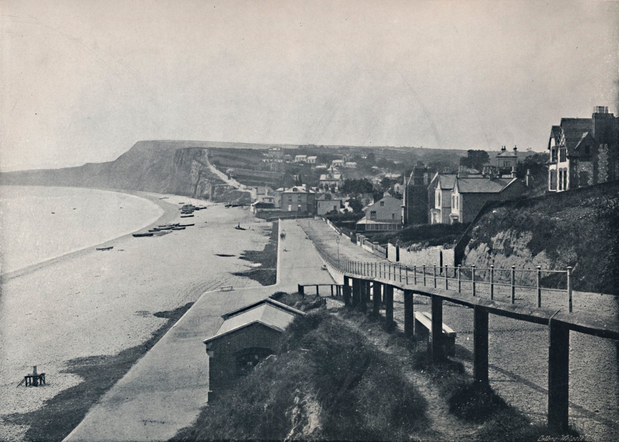 Budleigh Salterton - Vue générale de la vallée, 1895 - Unbekannt