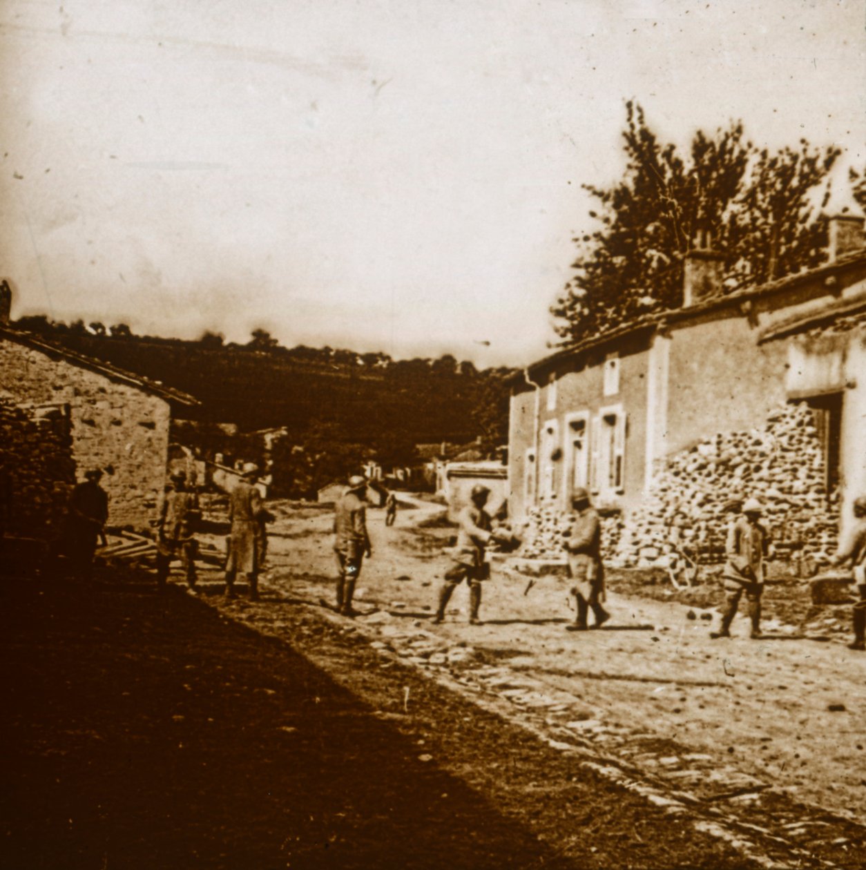 Construction de défenses, vers 1914-1918 - Unbekannt