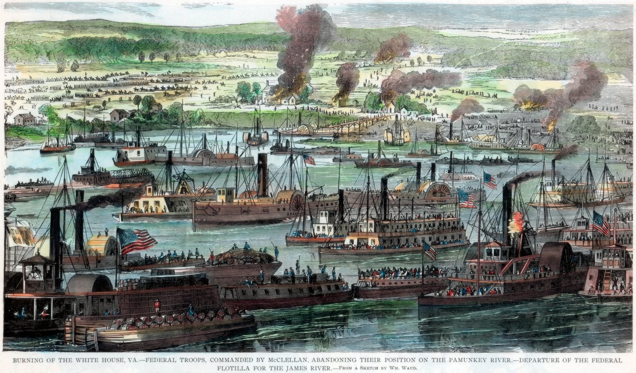 Incendie de la Maison Blanche, Virginie, Guerre civile américaine, 26 juin 1862 - Unbekannt