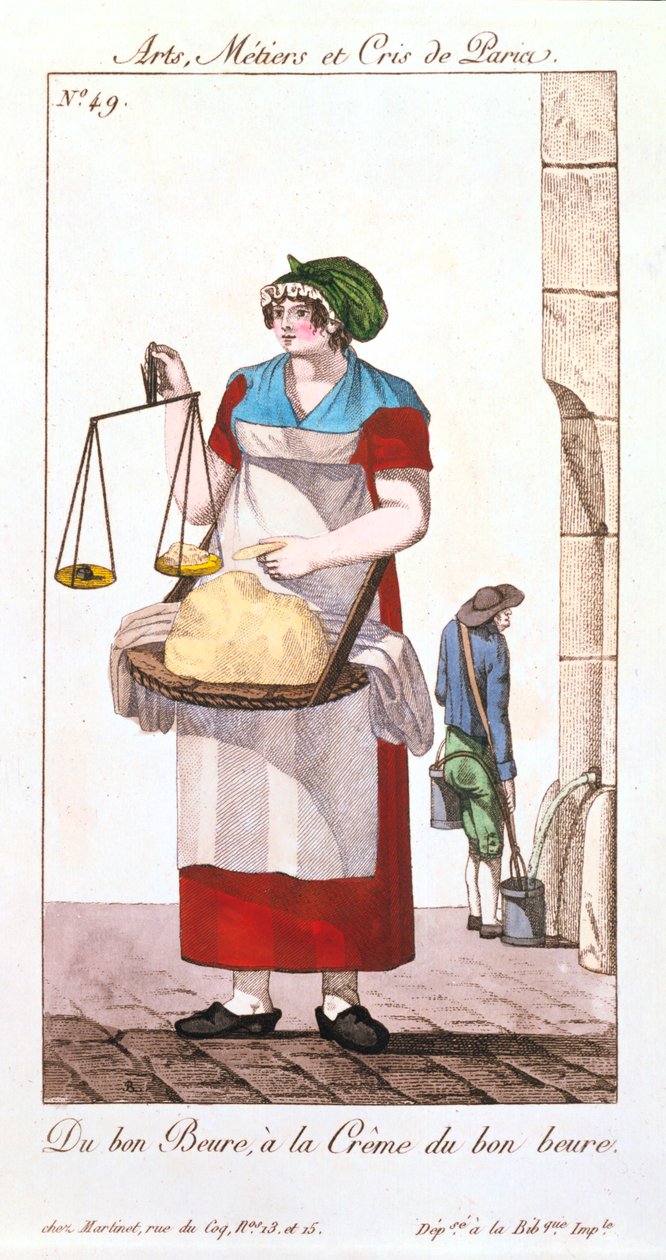 Vendeur de beurre, 1826 - Unbekannt