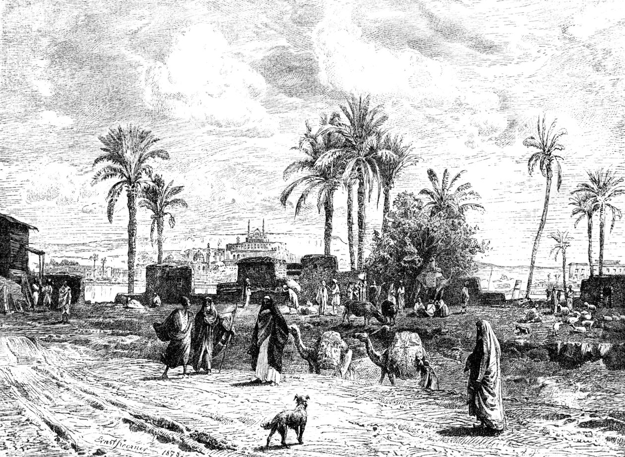 Le Caire vu de la rive gauche du Nil - Unbekannt