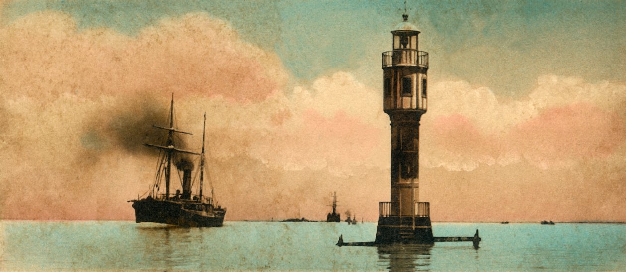 Canal de Suez. Les lacs amers - Le phare nord, vers 1918-1939 - Unbekannt