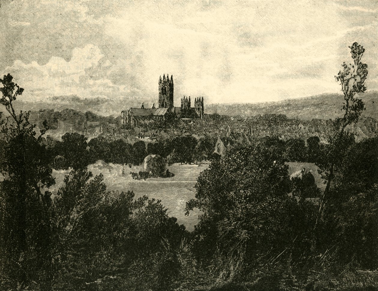 Cathédrale de Canterbury, vue du nord-est, 1890 - Unbekannt