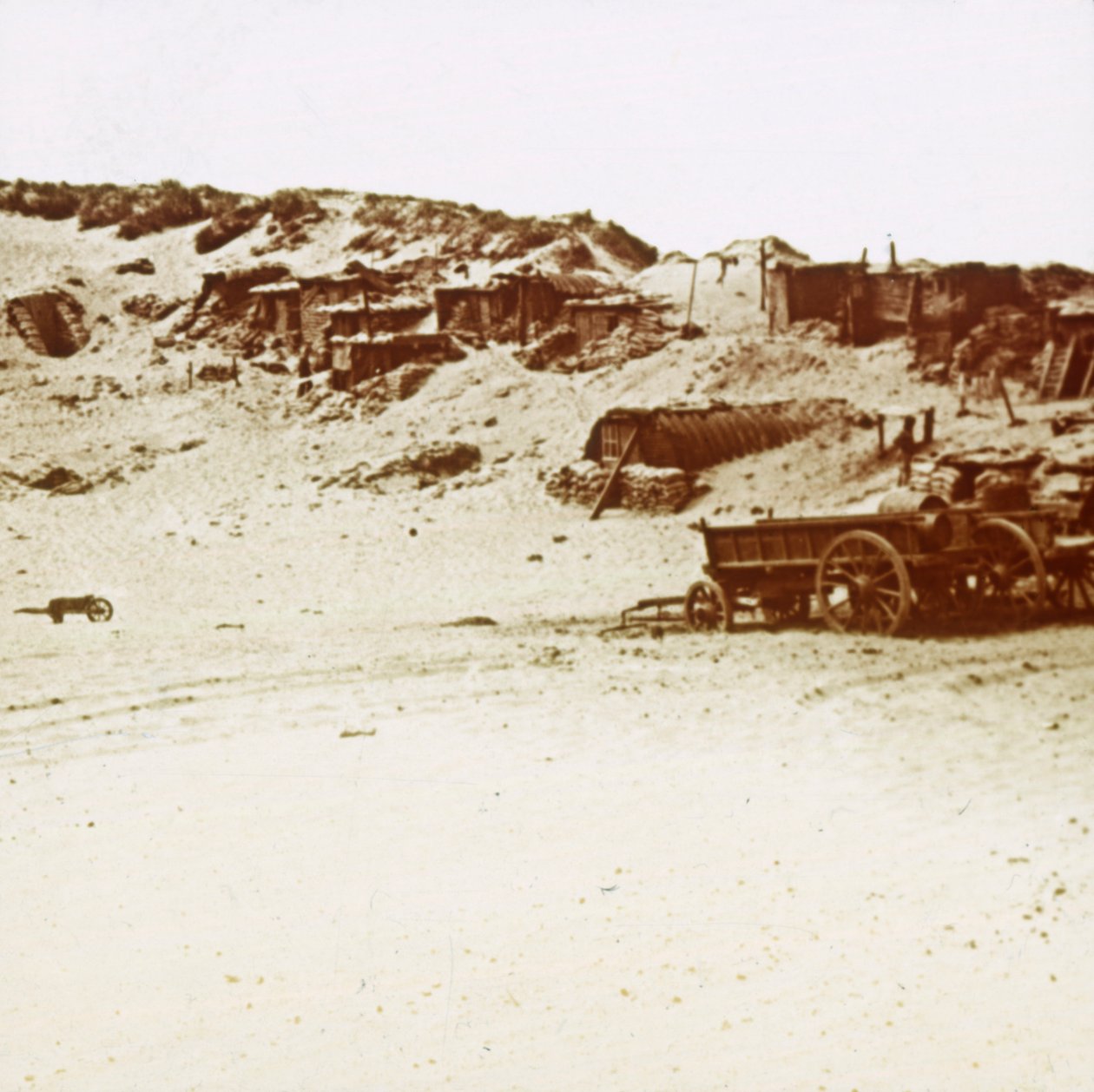 Cantonment dans les dunes, Koksijde, Flandre, Belgique, vers 1914-1918 - Unbekannt