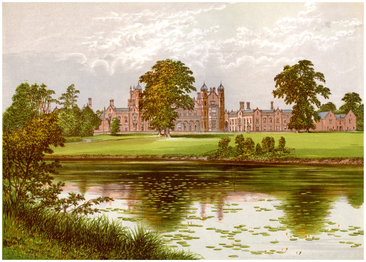 Capesthorne, Cheshire, maison de la famille Davenport, vers 1880 - Unbekannt