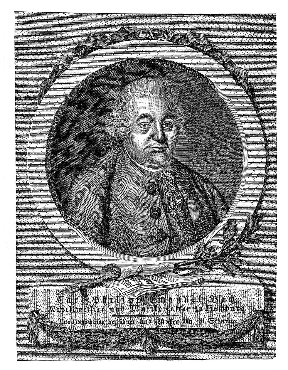 Carl Philipp Emanuel Bach 1714-1788, compositeur et musicien allemand - Unbekannt