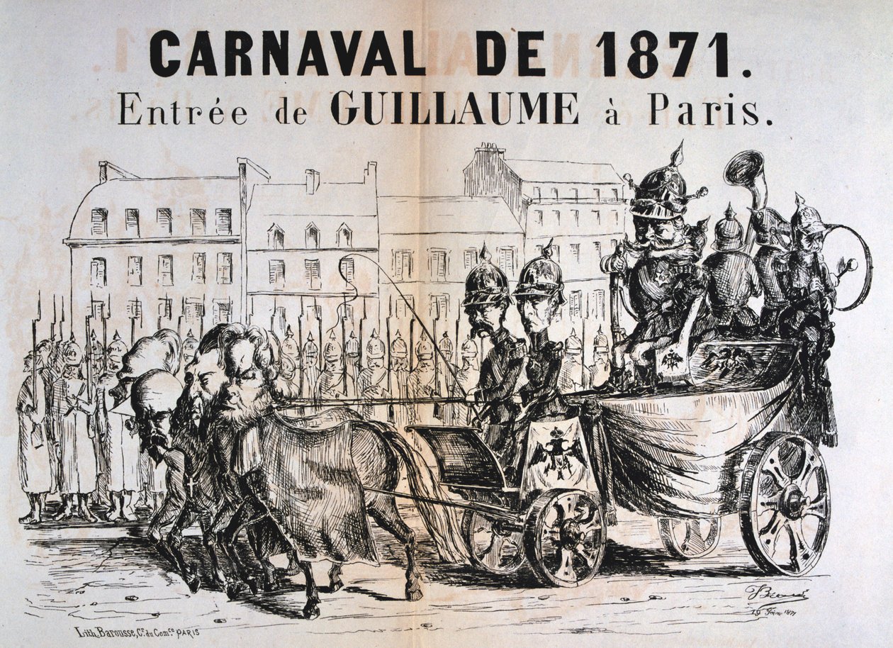 Carnaval de 1871, Wilhelm Ier de Prusse entrant à Paris, février 1871 - Unbekannt