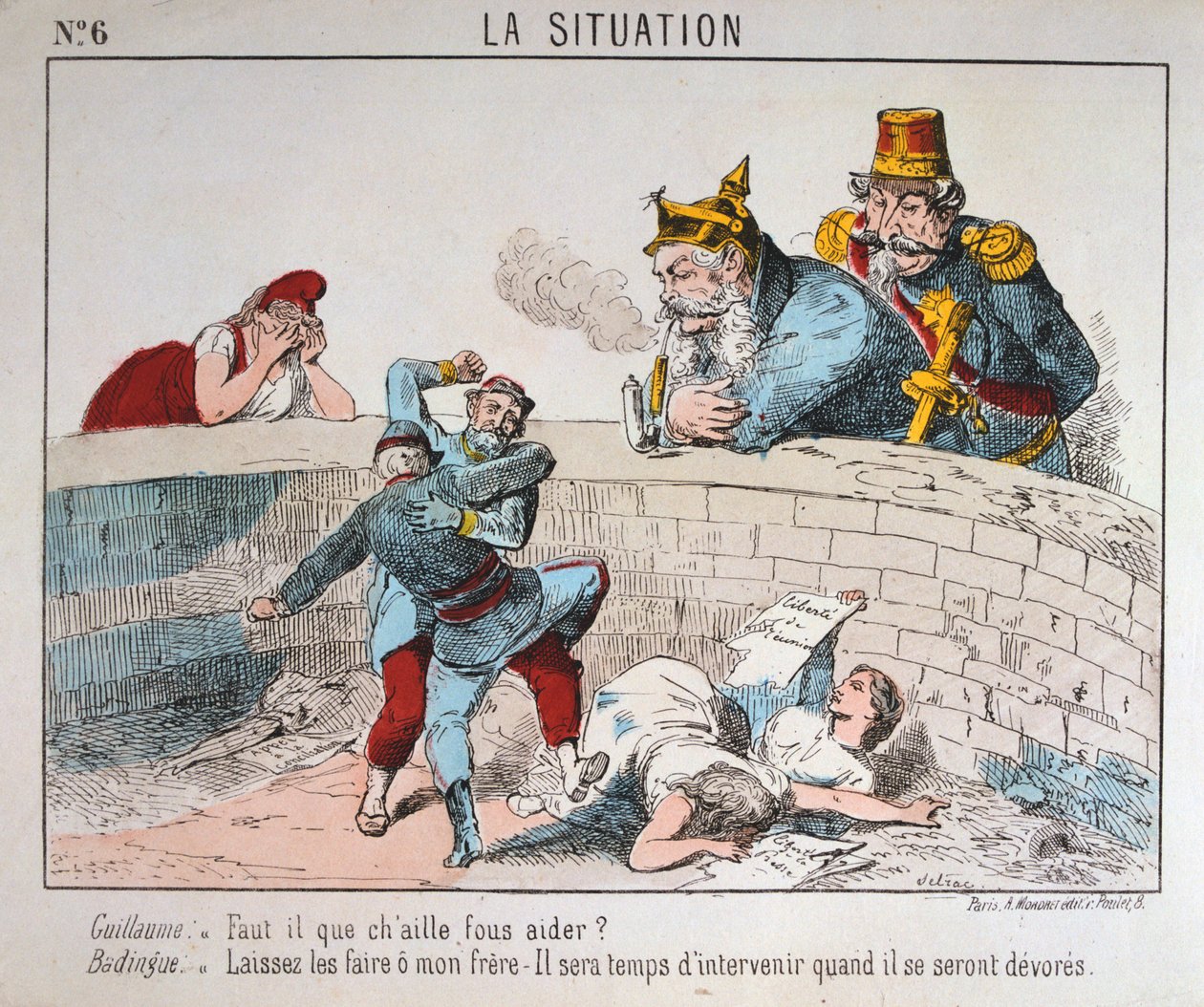Caricature, Commune de Paris, 1871 - Unbekannt
