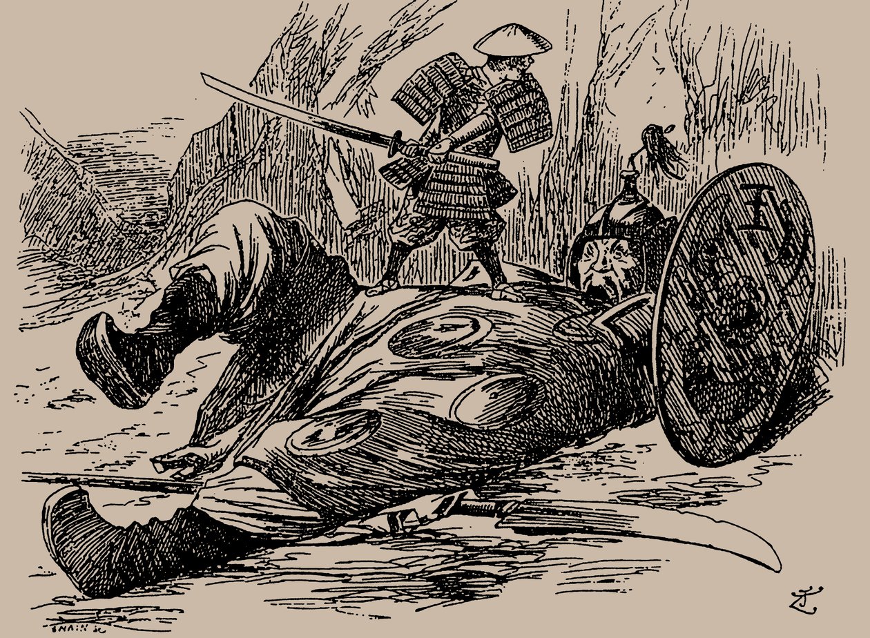 Caricature sur la première guerre sino-japonaise. Punch, 29 septembre 1894, 1894 - Unbekannt