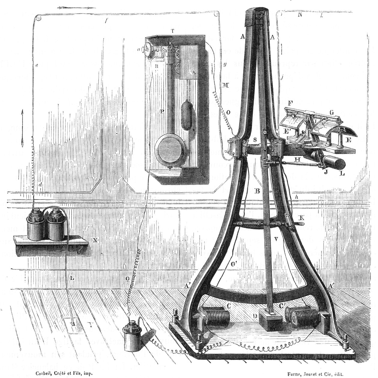 Pantelegraphe de Caselli de 1865, vers 1870 - Unbekannt