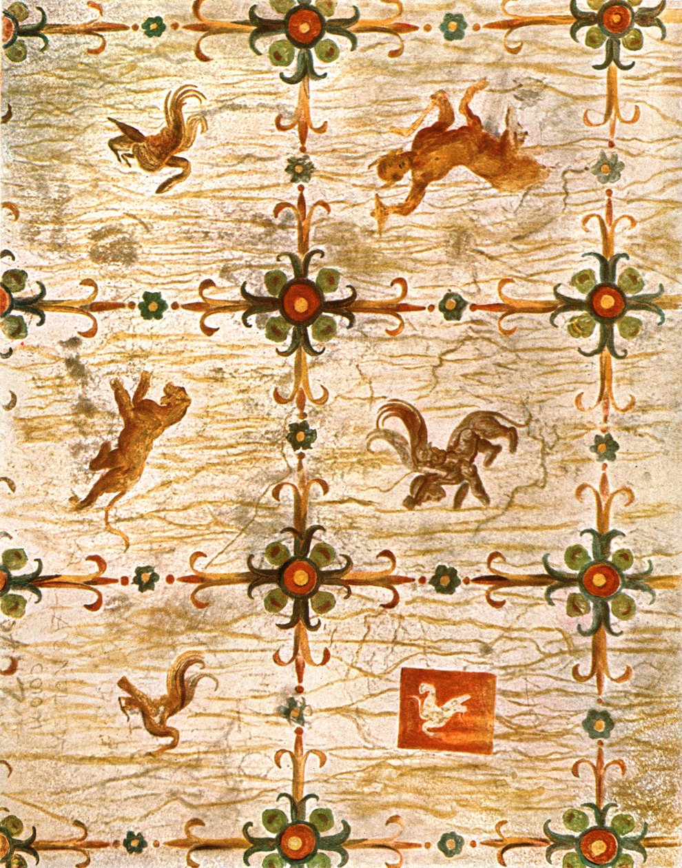 Décoration de plafond dans la Domus Aurea de Néron, Rome, Italie, 1928 - Unbekannt