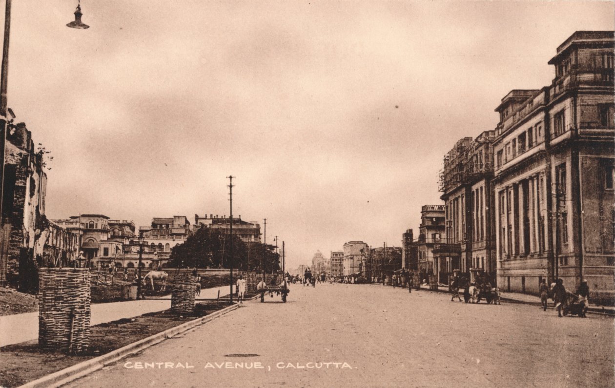 Avenue centrale, Calcutta, c1900 - Unbekannt