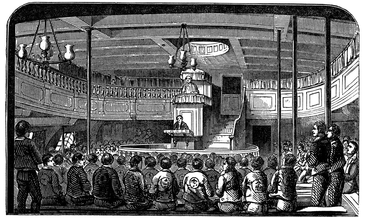 Chapelle à bord du ponton-prison Warrior à Woolwich, Londres, 1848 - Unbekannt