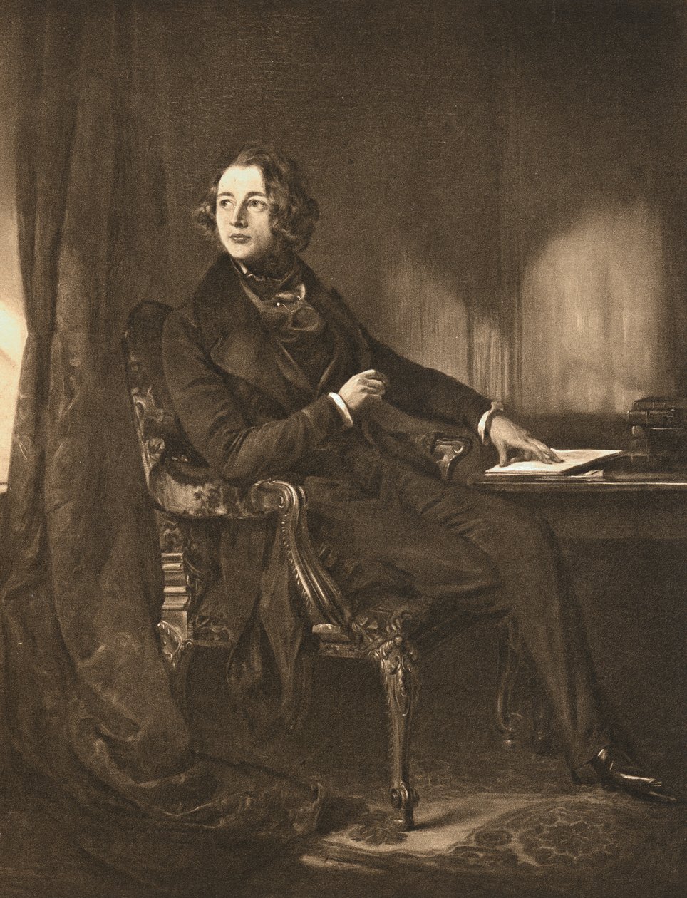 Charles Dickens, romancier et journaliste anglais, vers 1836 - Unbekannt