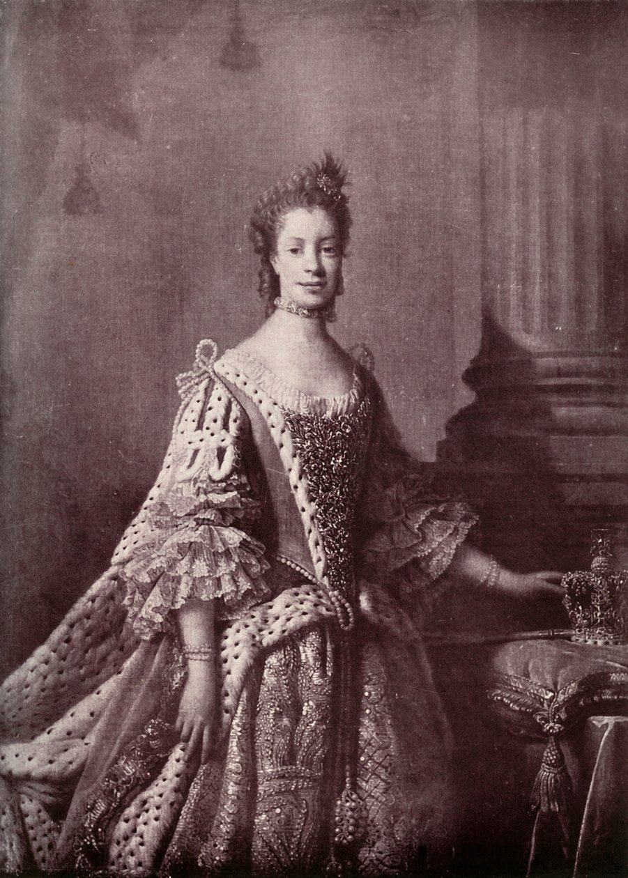 Charlotte Sophie de Mecklembourg-Strelitz, reine consort de George III, 1761-1762, 1919 - Unbekannt