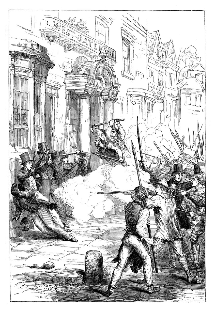 Émeutes chartistes à Newport, Monmouthshire, 1839 vers 1895 - Unbekannt
