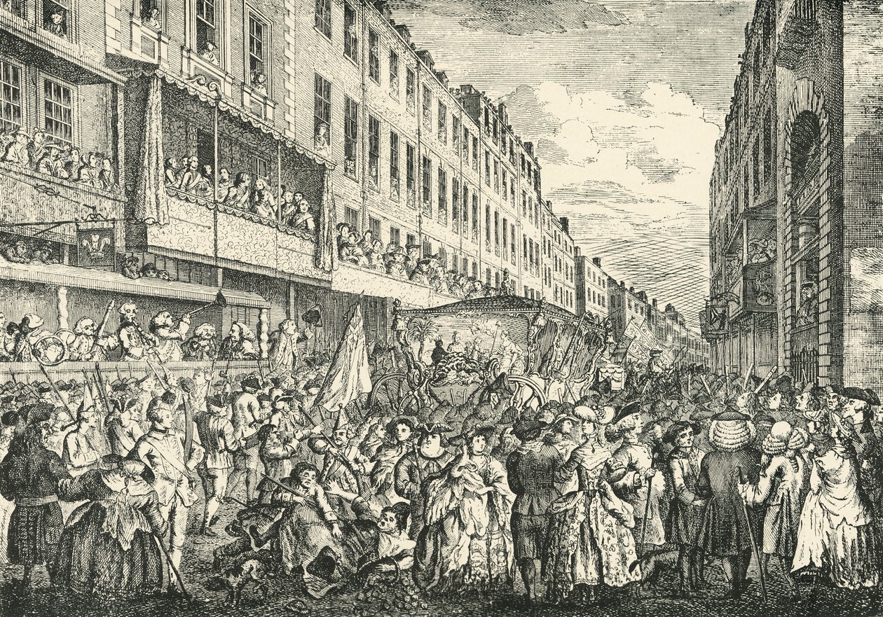 Cheapside le jour du Lord Maire, 1761, 1925 - Unbekannt