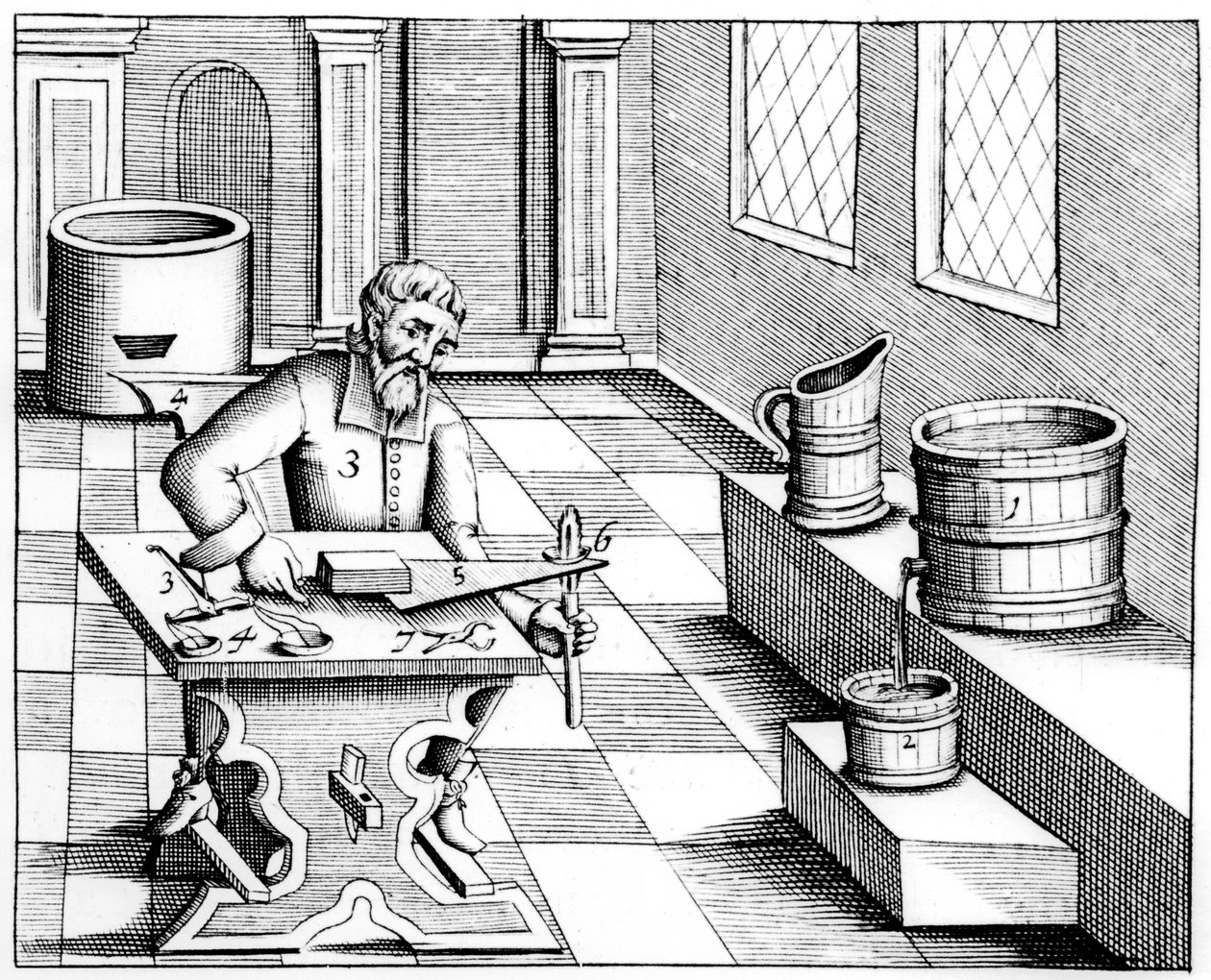 Vérification de la qualité du salpêtre, nitrate de potassium ou KN03, 1683 - Unbekannt