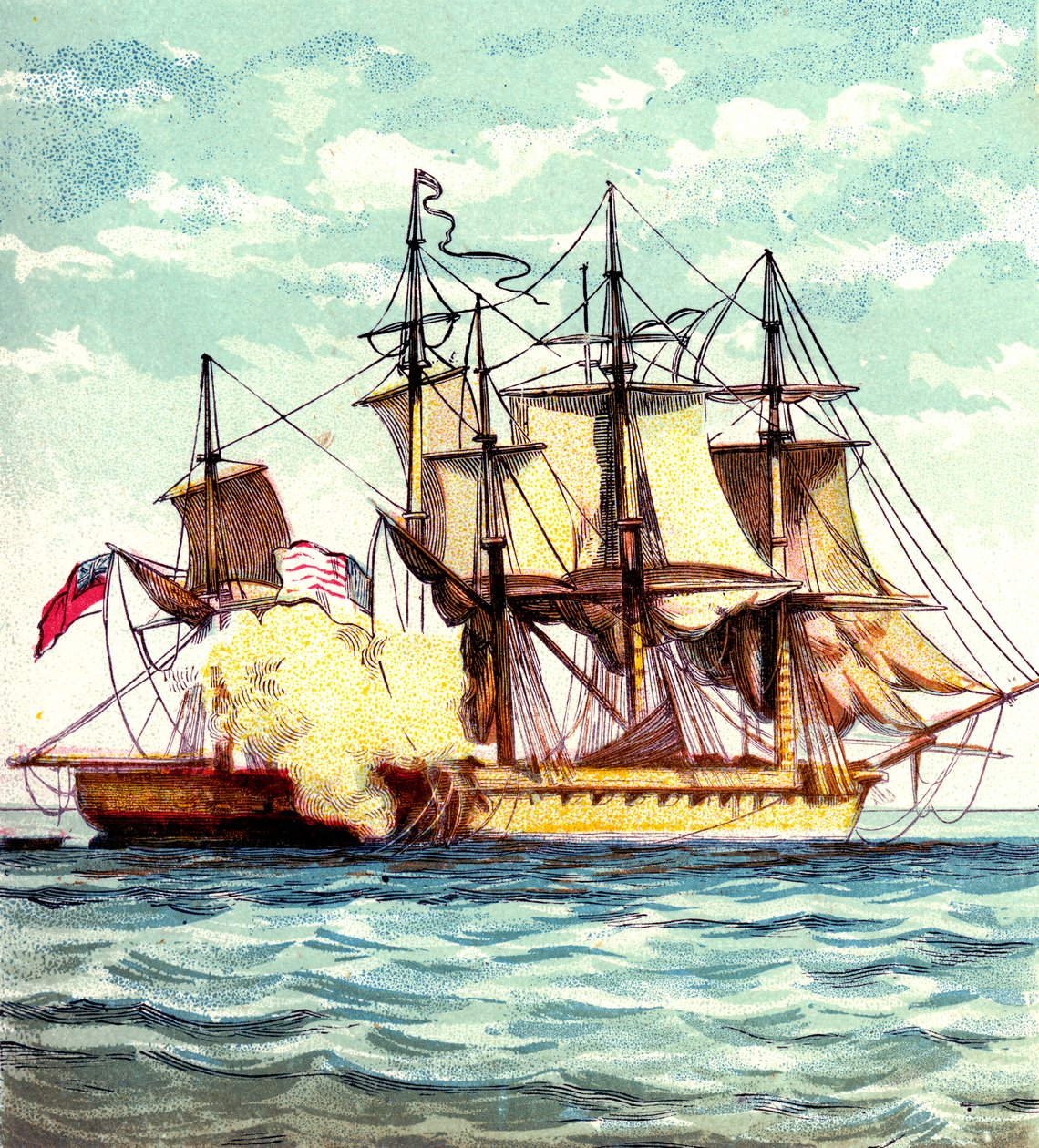 Chesapeake et Shannon, 1812 vers les années 1850 - Unbekannt