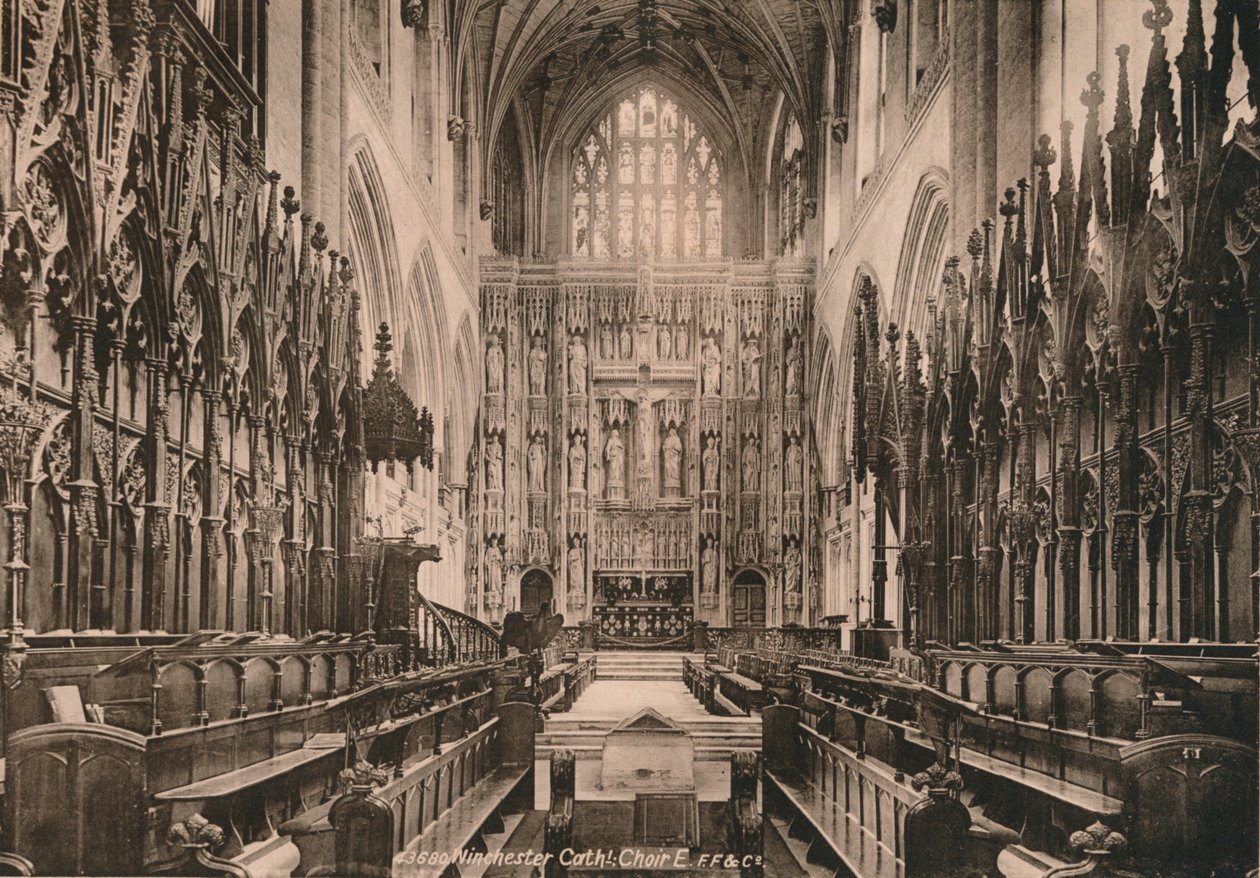 Chœur de la cathédrale de Winchester, Hampshire, début du 20e siècle - Unbekannt