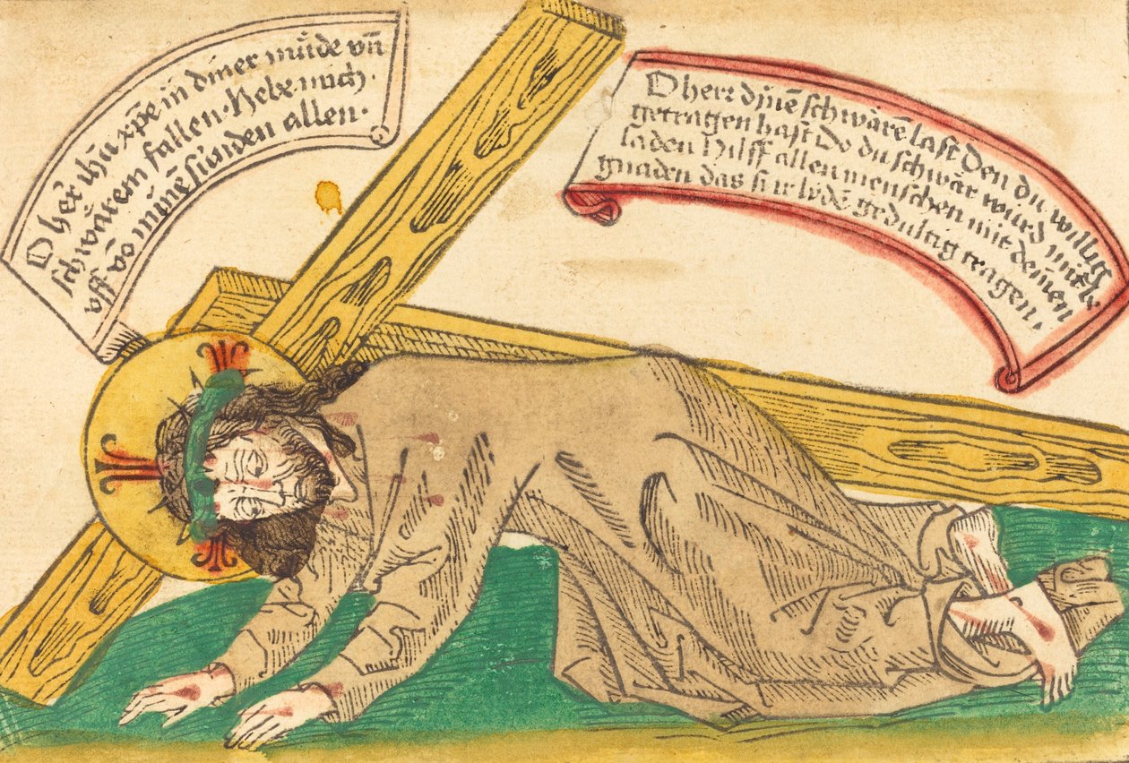 Christ tombant sous le poids de la croix - Unbekannt