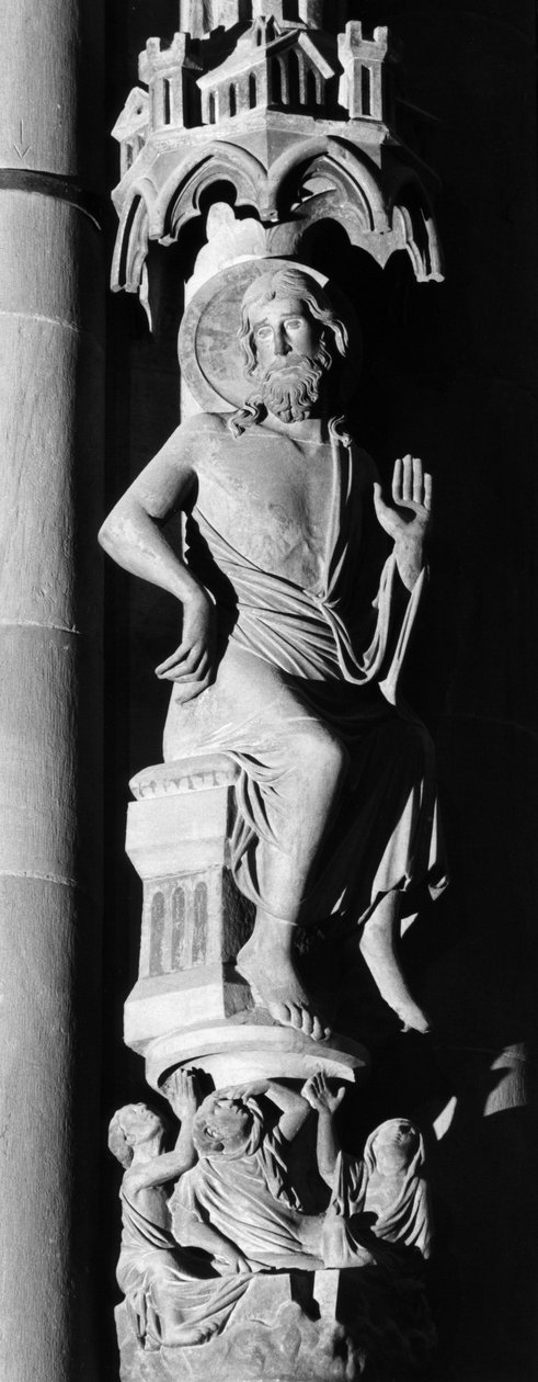 Christ Juge Sculpture sur le pilier des anges. Cathédrale Notre-Dame de Strasbourg (Bas-Rhin) - Unbekannt