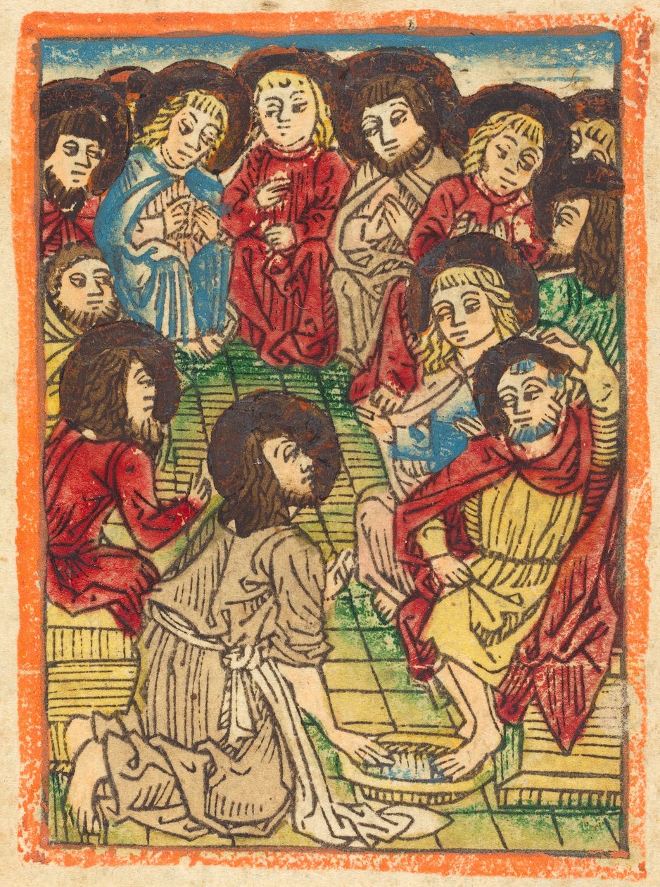 Le Christ lavant les pieds des apôtres, vers 1480 - Unbekannt