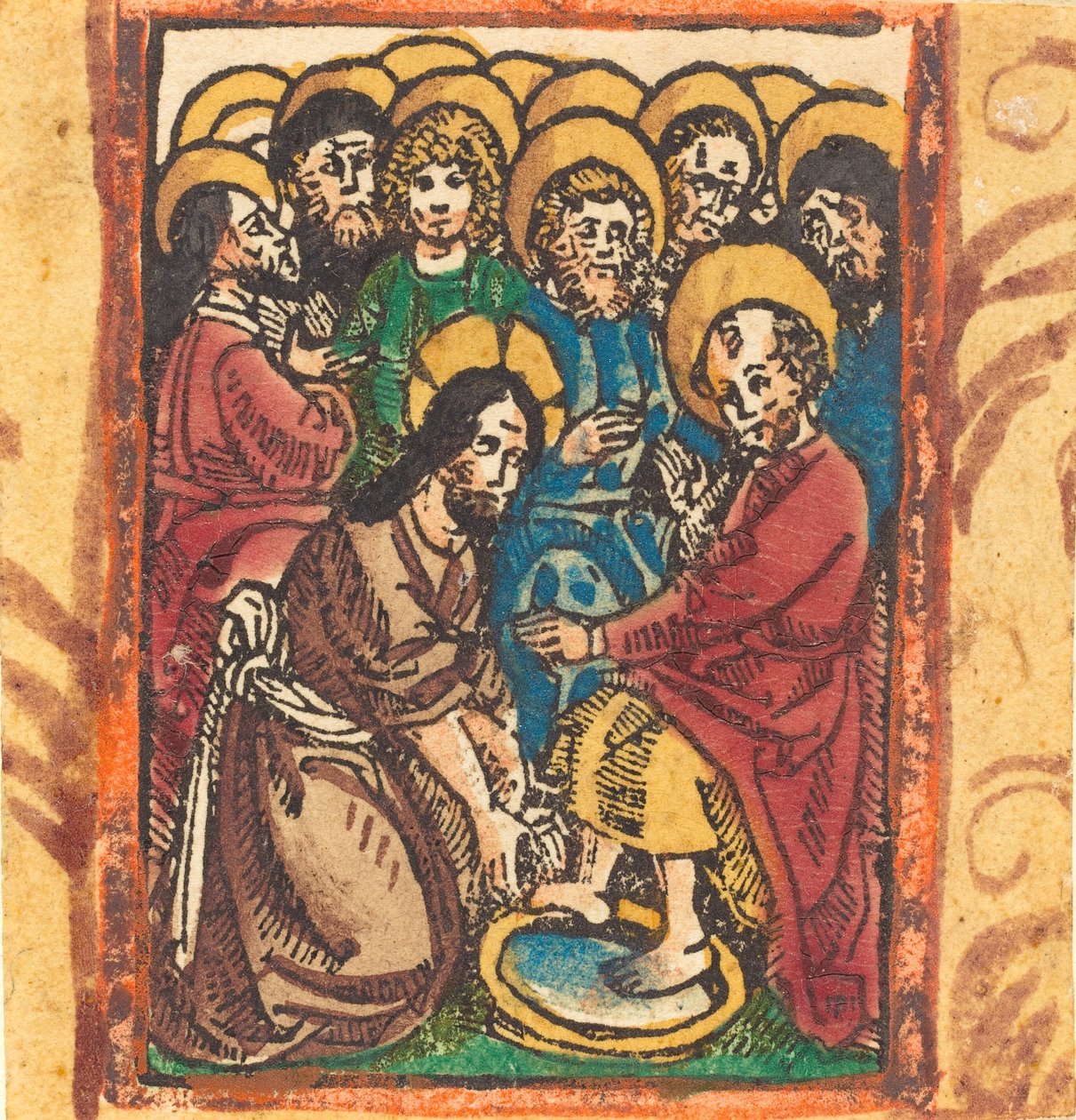 Christ lavant les pieds des apôtres, vers 1490-1500 - Unbekannt