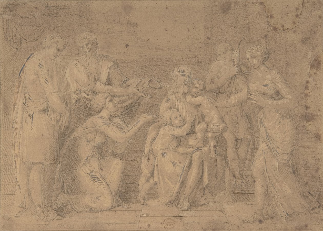 Christ et les enfants, 17ème siècle - Unbekannt