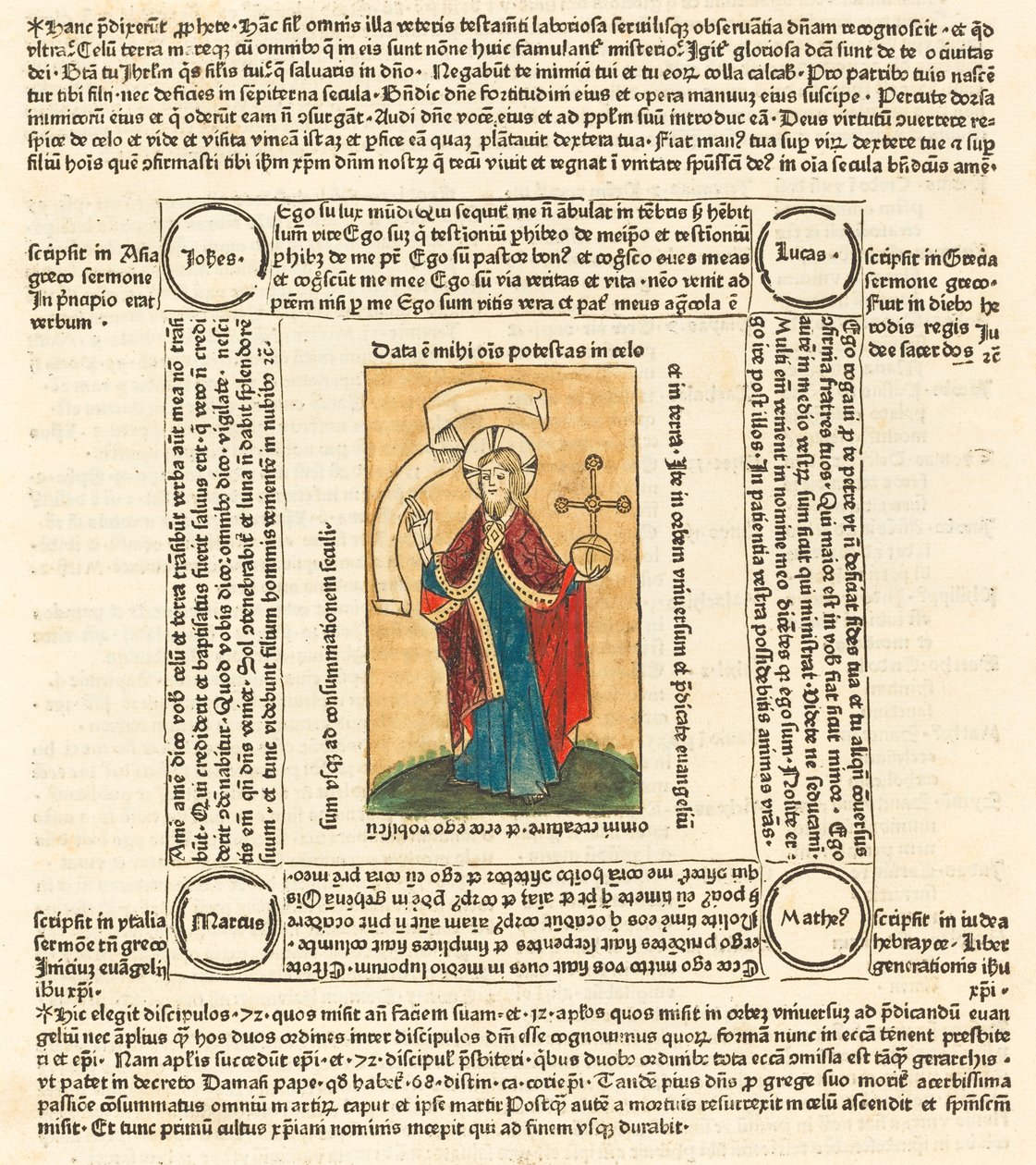 Christ en Salvator Mundi, vers 1475 - Unbekannt