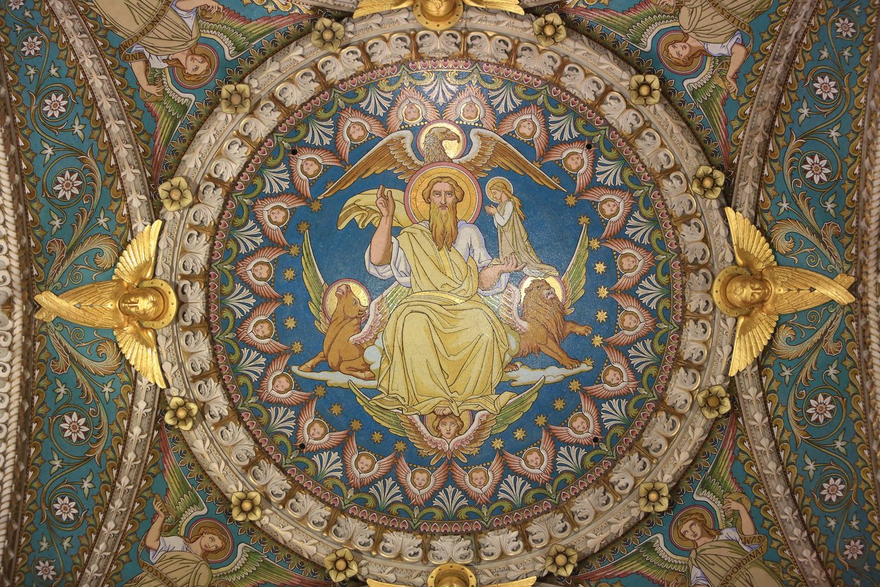 Christ en majesté et Tétramorphe. Basilique Notre-Dame de Fourvière, Lyon - Unbekannt
