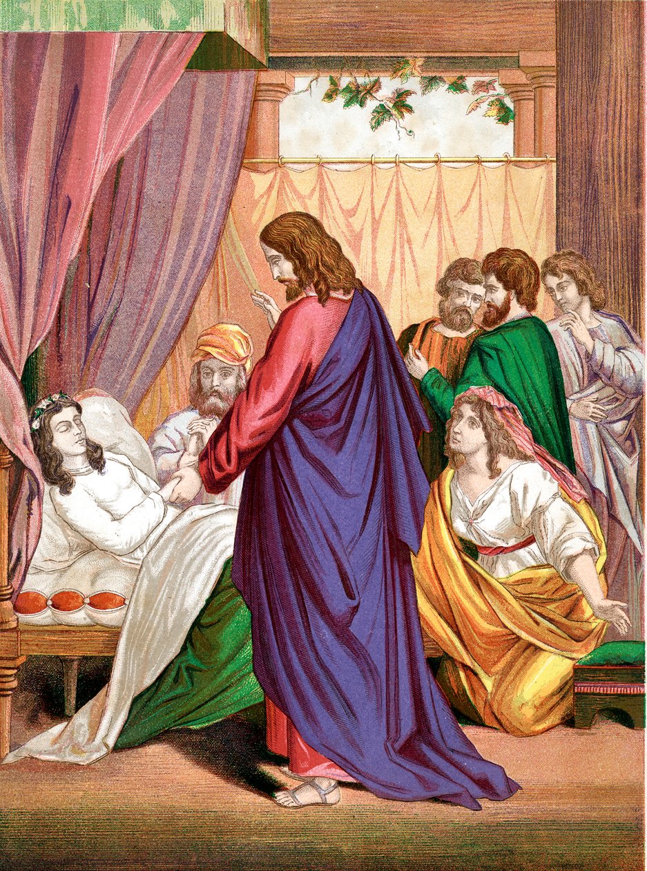Christ ressuscitant la fille de Jaïre, gouverneur de la synagogue, d