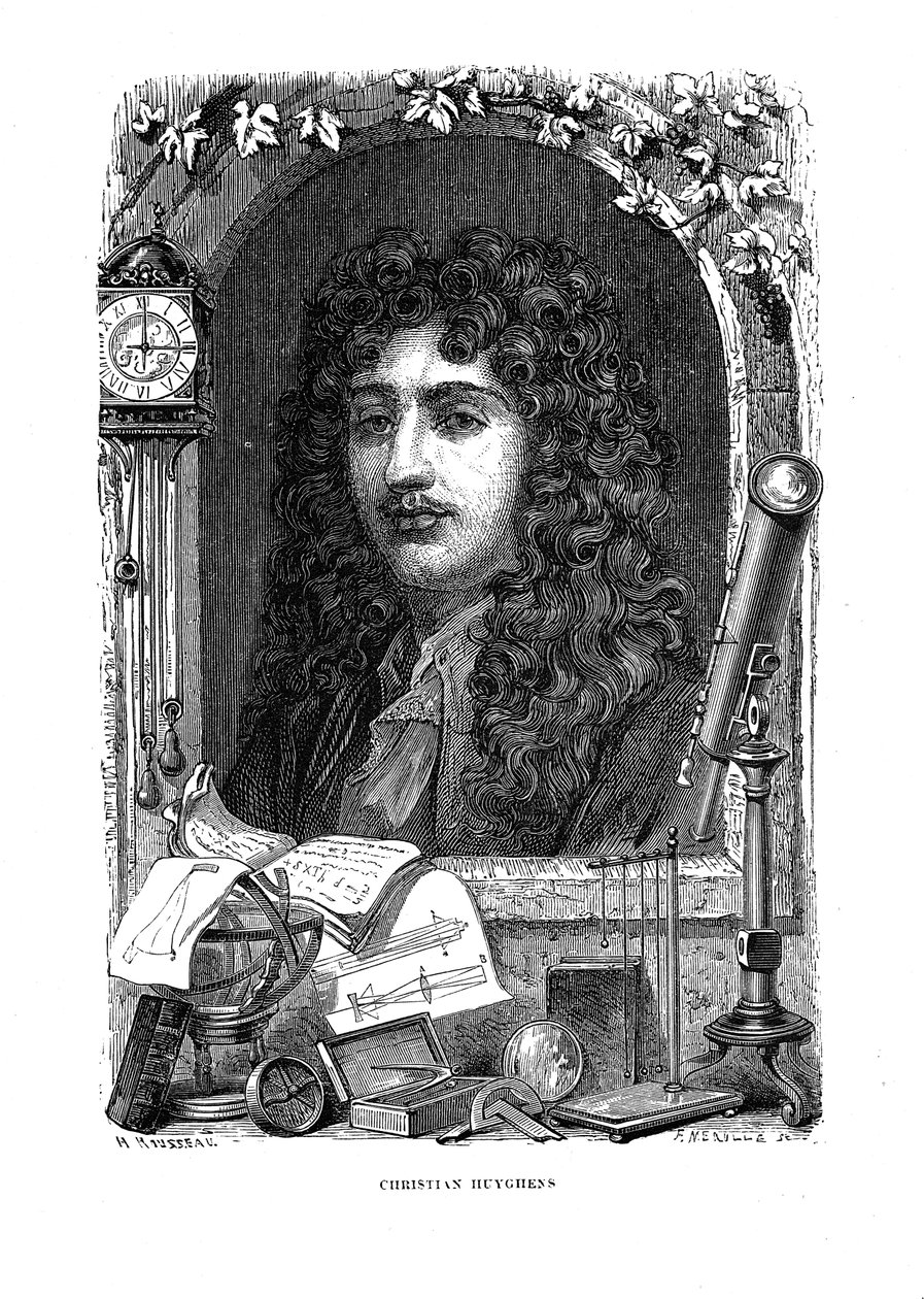 Christiaan Huygens 1629-1695, physicien, mathématicien et astronome néerlandais, c1870 - Unbekannt